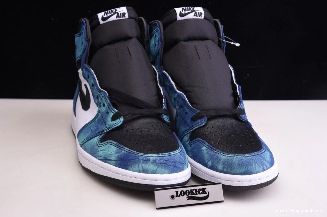 Cheap Husky Jordan Air OG Tie-Dye High 1 CD0461-100 0812